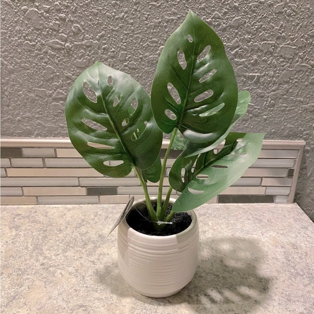 Beautiful Faux Monstera Adansonii